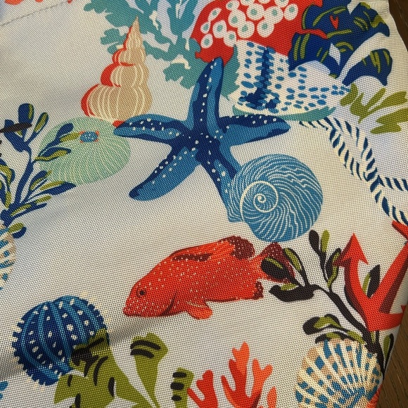 Vera Bradley Large Beach Tote. Sea life motif. - Picture 3 of 16